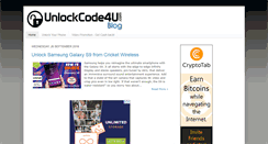 Desktop Screenshot of blog.unlockcode4u.com